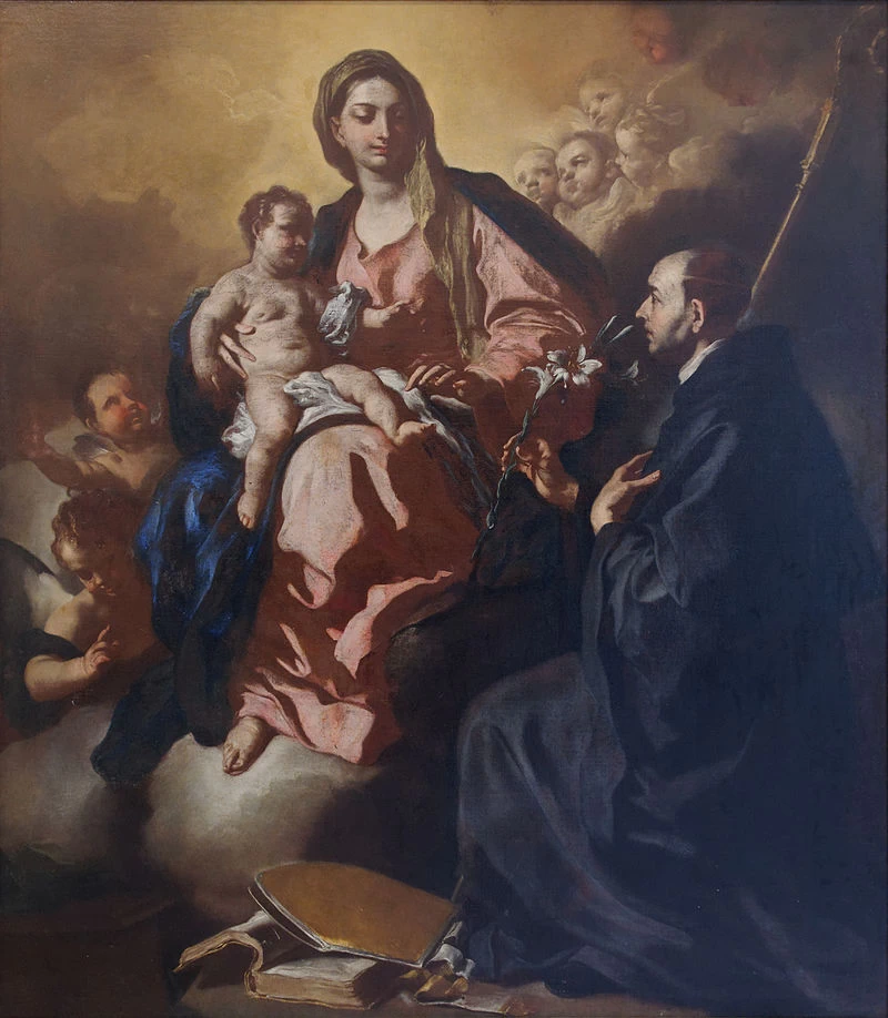 Madonna col Bambino con St Maurus - Castel Nuovo, Napoli